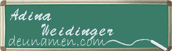 Adina Weidinger Visitenkarte